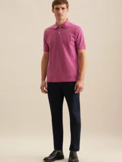 Seidensticker Poloshirts<Herren Polo - Uni lila uni