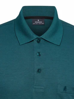 Ragman Poloshirts<Herren Poloshirt petrol uni