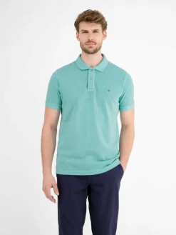 LERROS Poloshirts<Herren Poloshirt aqua uni