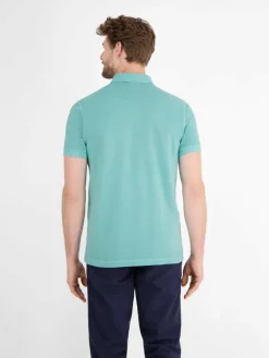 LERROS Poloshirts<Herren Poloshirt aqua uni
