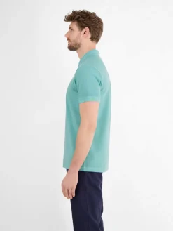 LERROS Poloshirts<Herren Poloshirt aqua uni