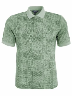 Navigazione Poloshirts<Herren Poloshirt grün bedruckt