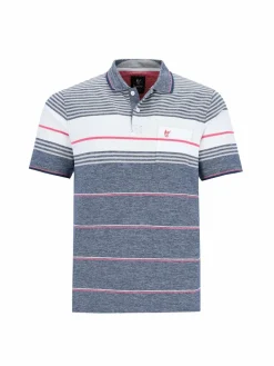 hajo Poloshirts<Herren Poloshirt rosa gestreift