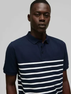 Daniel Hechter Poloshirts<Herren Poloshirt blau gestreift