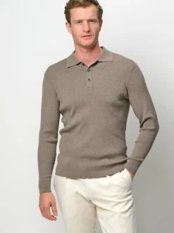 Profuomo Poloshirts<Herren Poloshirt braun uni