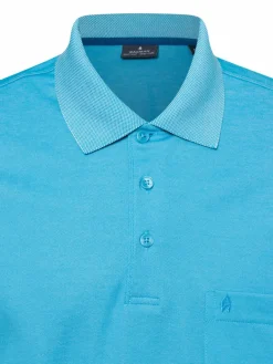 Ragman Poloshirts<Herren Poloshirt türkis uni