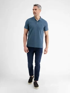 LERROS Poloshirts<Herren Poloshirt blau uni