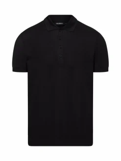 KARL LAGERFELD Poloshirts<Herren Poloshirt schwarz uni
