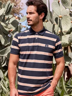 LERROS Poloshirts<Herren Poloshirt marine gestreift