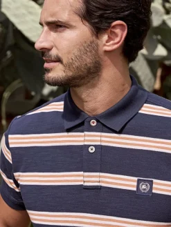LERROS Poloshirts<Herren Poloshirt marine gestreift