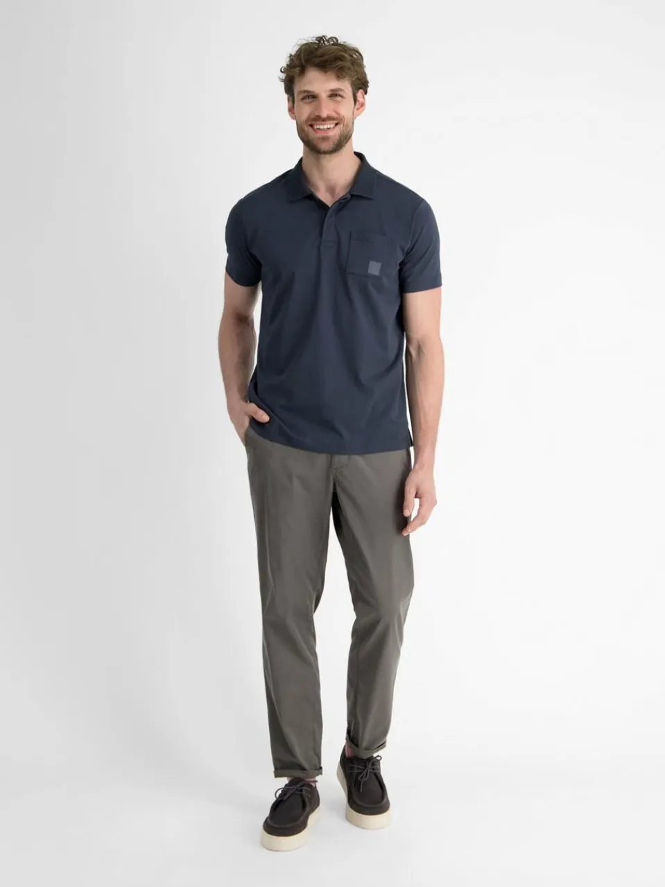 LERROS Poloshirts<Herren Poloshirt marine uni