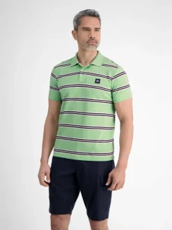 LERROS Poloshirts<Herren Poloshirt mint gestreift