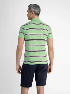 LERROS Poloshirts<Herren Poloshirt mint gestreift