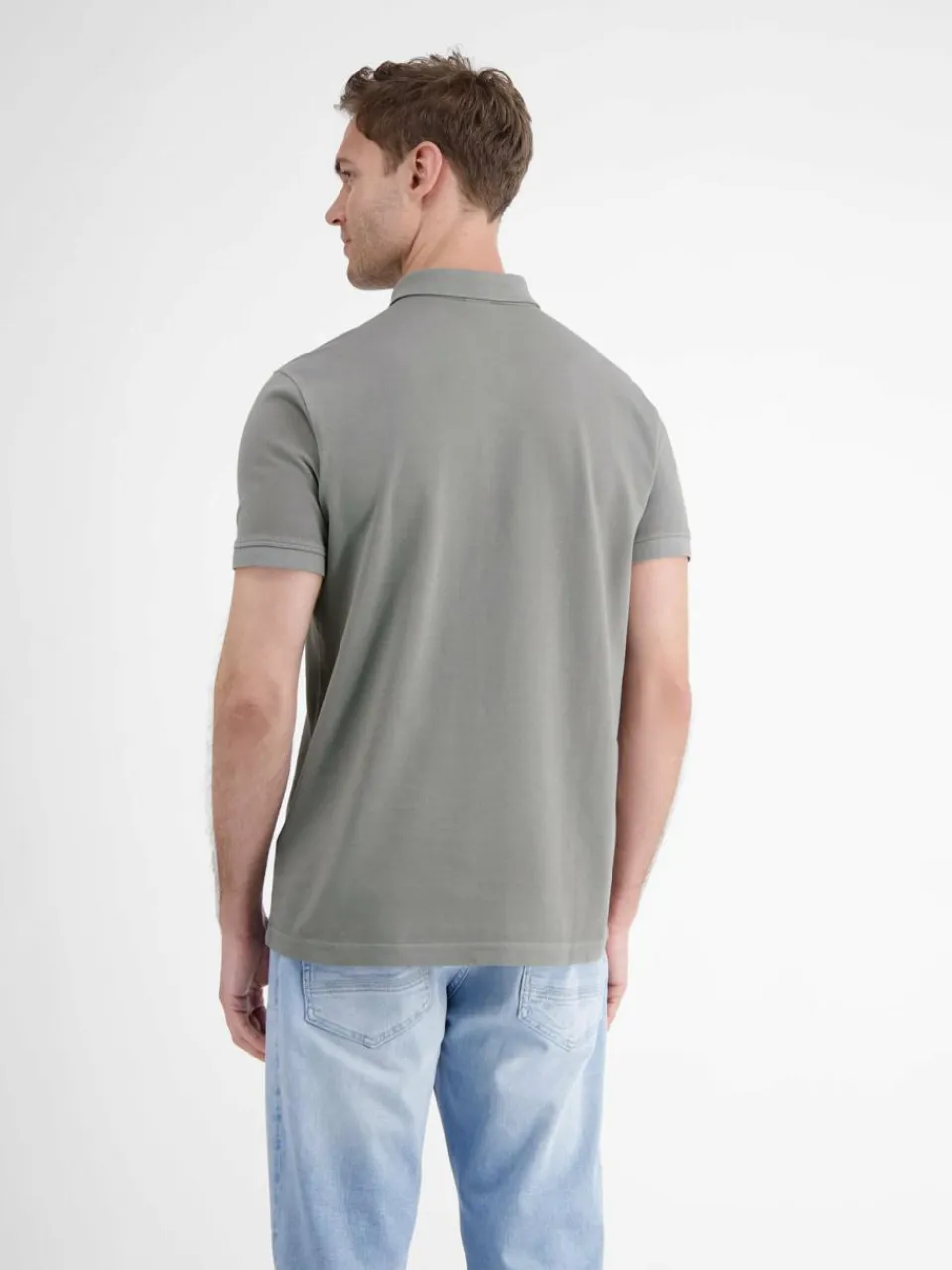 LERROS Poloshirts<Herren Poloshirt grau uni