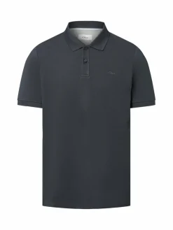 s.Oliver Poloshirts<Herren Poloshirt anthrazit uni