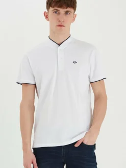 BLEND Poloshirts<Herren Poloshirt weiß uni