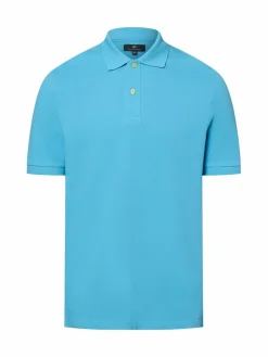 Nils Sundström Poloshirts<Herren Poloshirt blau uni