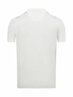 Finshley & Harding London Poloshirts<Herren Poloshirt ecru hellblau gestreift