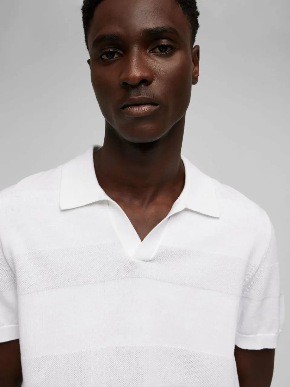 Daniel Hechter Poloshirts<Herren Poloshirt weiß gestreift