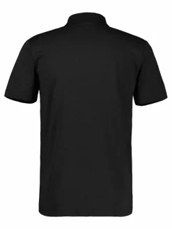 LERROS Poloshirts<Herren Poloshirt schwarz uni