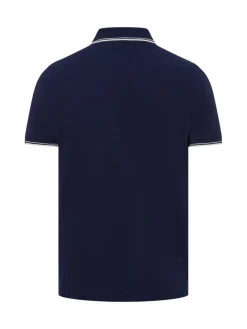 Nils Sundström Poloshirts<Herren Poloshirt marine weiß uni