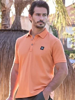 LERROS Poloshirts<Herren Poloshirt orange uni