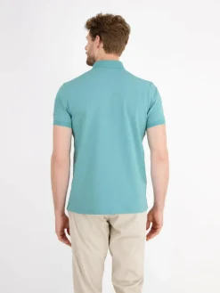 LERROS Poloshirts<Herren Poloshirt aqua uni