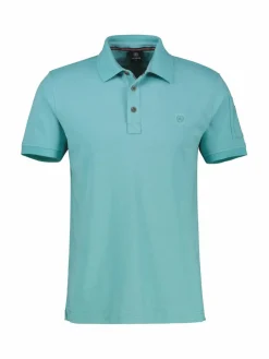 LERROS Poloshirts<Herren Poloshirt aqua uni