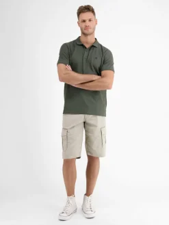 LERROS Poloshirts<Herren Poloshirt oliv uni