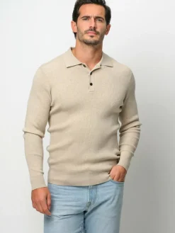 Profuomo Poloshirts<Herren Poloshirt beige uni