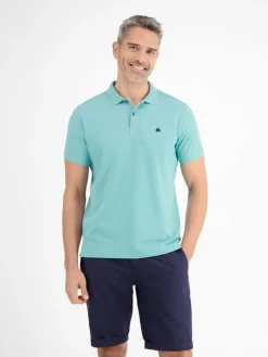 LERROS Poloshirts<Herren Poloshirt aqua uni