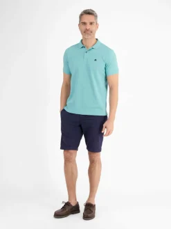 LERROS Poloshirts<Herren Poloshirt aqua uni