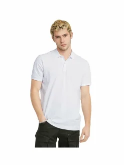 G-Star RAW Poloshirts<Herren Poloshirt weiß uni