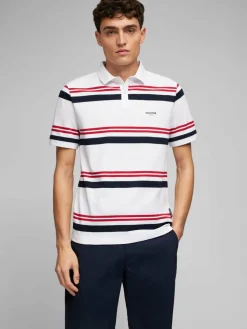 Daniel Hechter Poloshirts<Herren Poloshirt weiß gestreift
