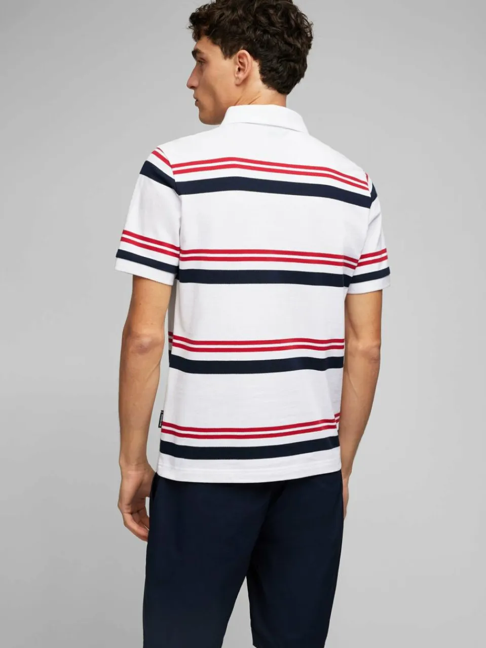 Daniel Hechter Poloshirts<Herren Poloshirt weiß gestreift