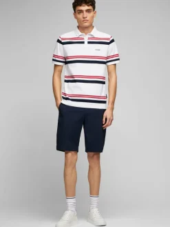 Daniel Hechter Poloshirts<Herren Poloshirt weiß gestreift