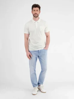LERROS Poloshirts<Herren Poloshirt weiß uni