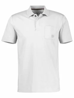 LERROS Poloshirts<Herren Poloshirt weiß uni