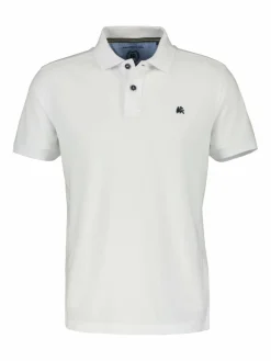 LERROS Poloshirts<Herren Poloshirt weiß uni