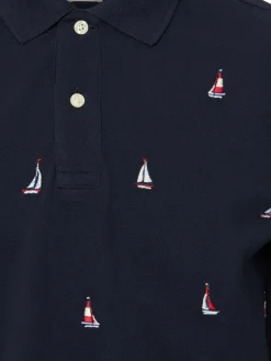 Gant Poloshirts<Herren Poloshirt marine gemustert