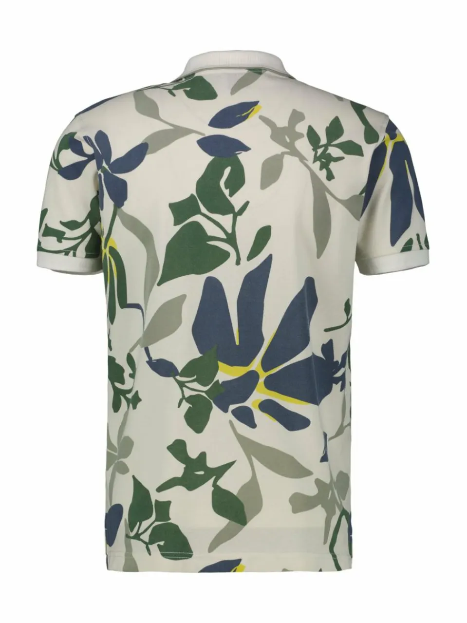 LERROS Poloshirts<Herren Poloshirt weiß gemustert