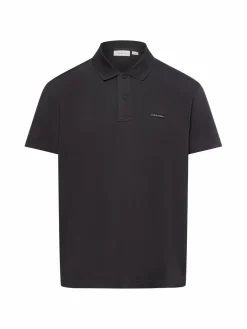 Calvin Klein Jeans Poloshirts<Herren Poloshirt schwarz uni