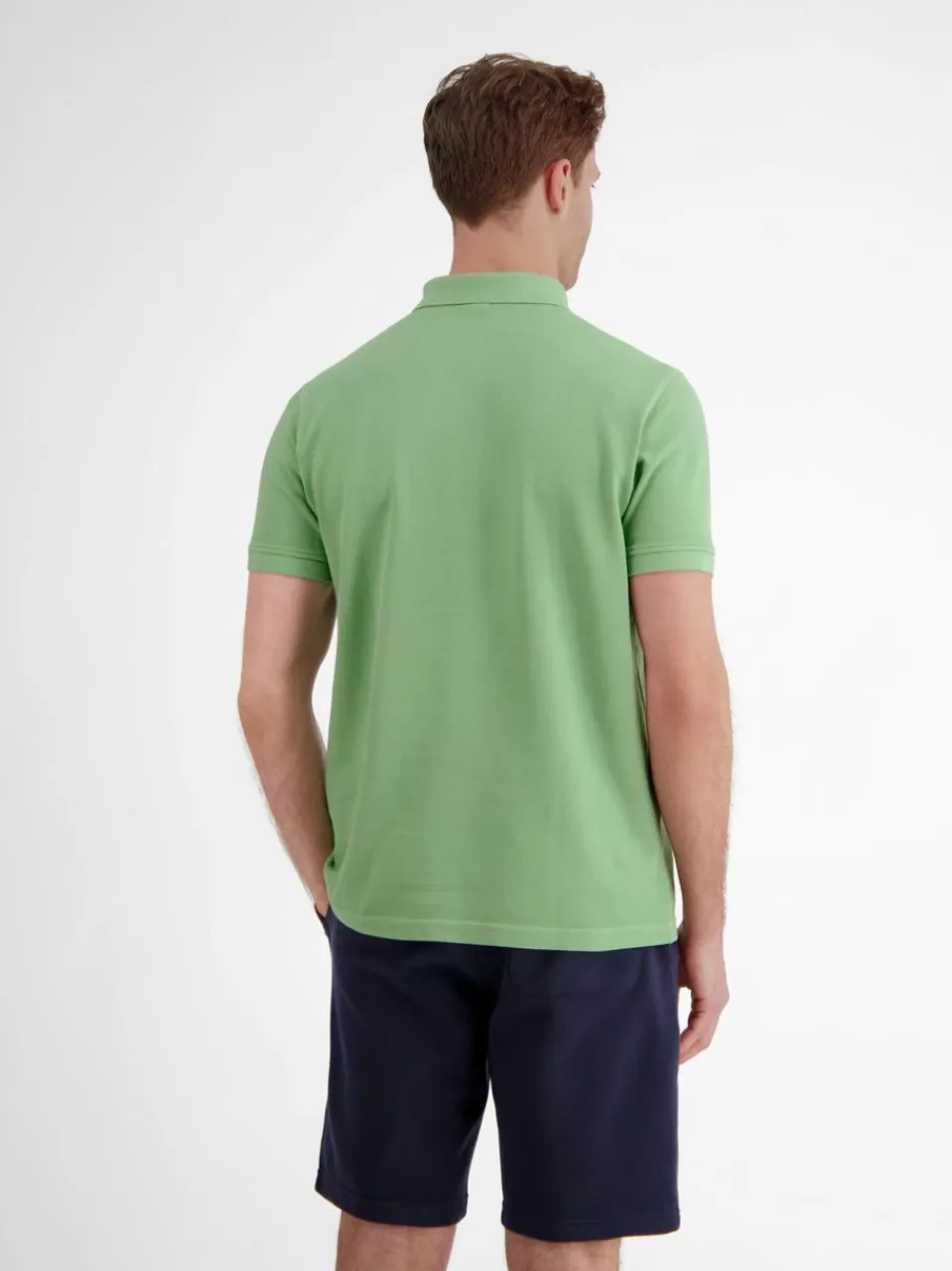 LERROS Poloshirts<Herren Poloshirt grün uni