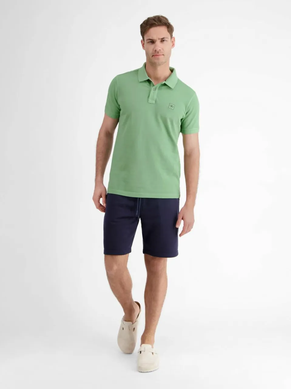 LERROS Poloshirts<Herren Poloshirt grün uni