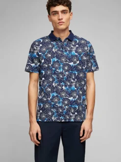 Daniel Hechter Poloshirts<Herren Poloshirt blau gemustert