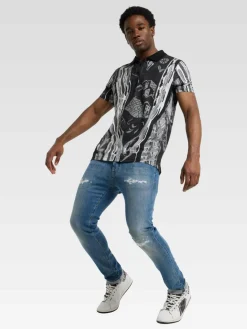 Herren Carlo Colucci Poloshirts>Herren Poloshirt - Eisath