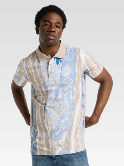 Herren Carlo Colucci Poloshirts>Herren Poloshirt - Eisath