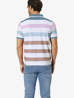 BABISTA Poloshirts<Herren Poloshirt - ALRIN weiß gestreift