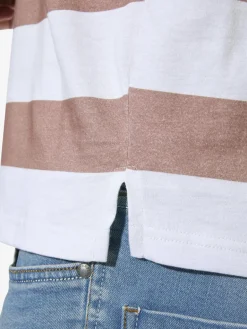 BABISTA Poloshirts<Herren Poloshirt - ALRIN weiß gestreift