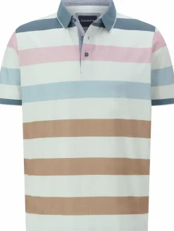 BABISTA Poloshirts<Herren Poloshirt - ALRIN weiß gestreift